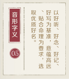 龙岩起名流程五